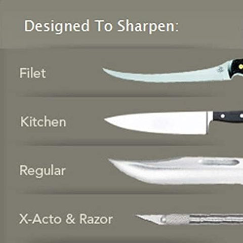 Lansky blade secure holder shows the blade secured during sharpening.