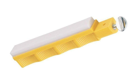 Lansky Ultra Fine Sharpening Hone shown with system compatibility for versatile use.