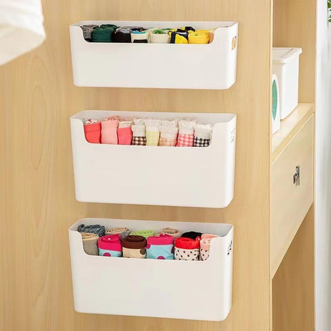 LANSKYWARE no-drill storage solution suits multiple rooms