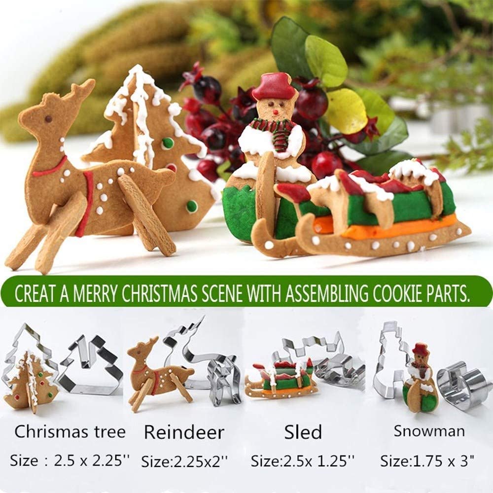 LANSKYWARE Christmas tree cookie cutter with clean edges for decorations