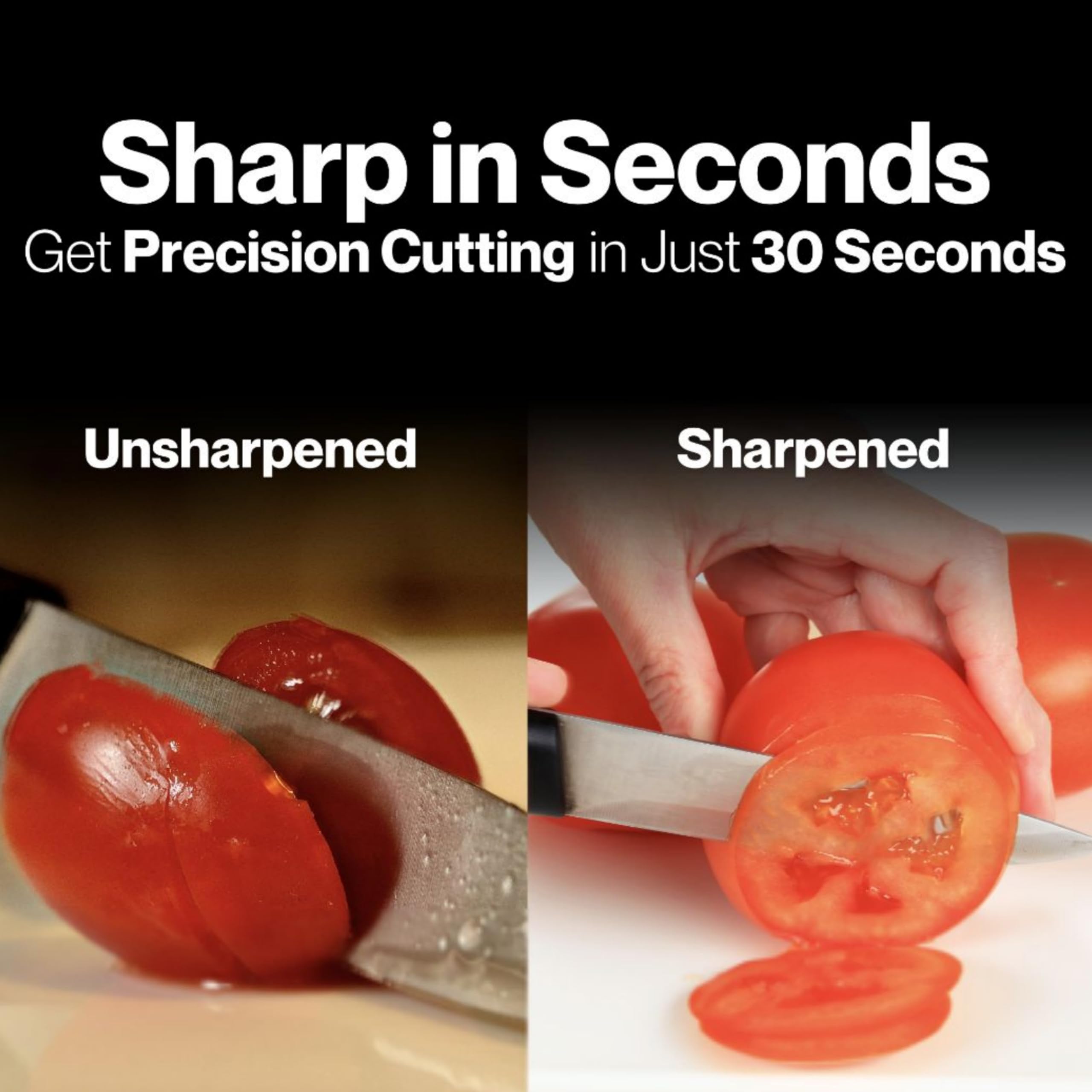 Lantana Smart Sharp non-slip base keeps knives steady on the counter.