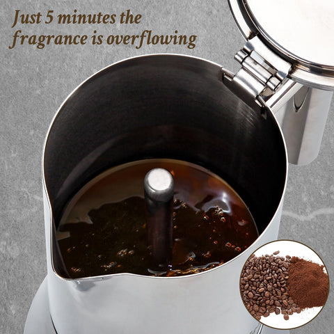 LAOION espresso maker adds sleek timeless style to your kitchen and countertops.