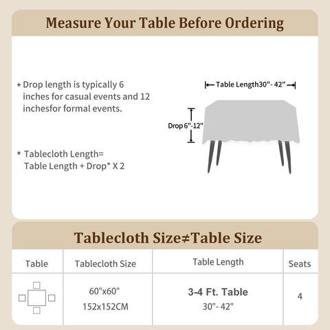 Laolitou 4-seat dining setup with square tablecloth in warm tones