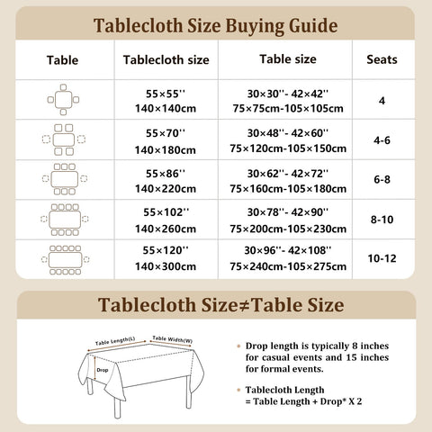 Laolitou versatile tablecloth for indoor and outdoor events
