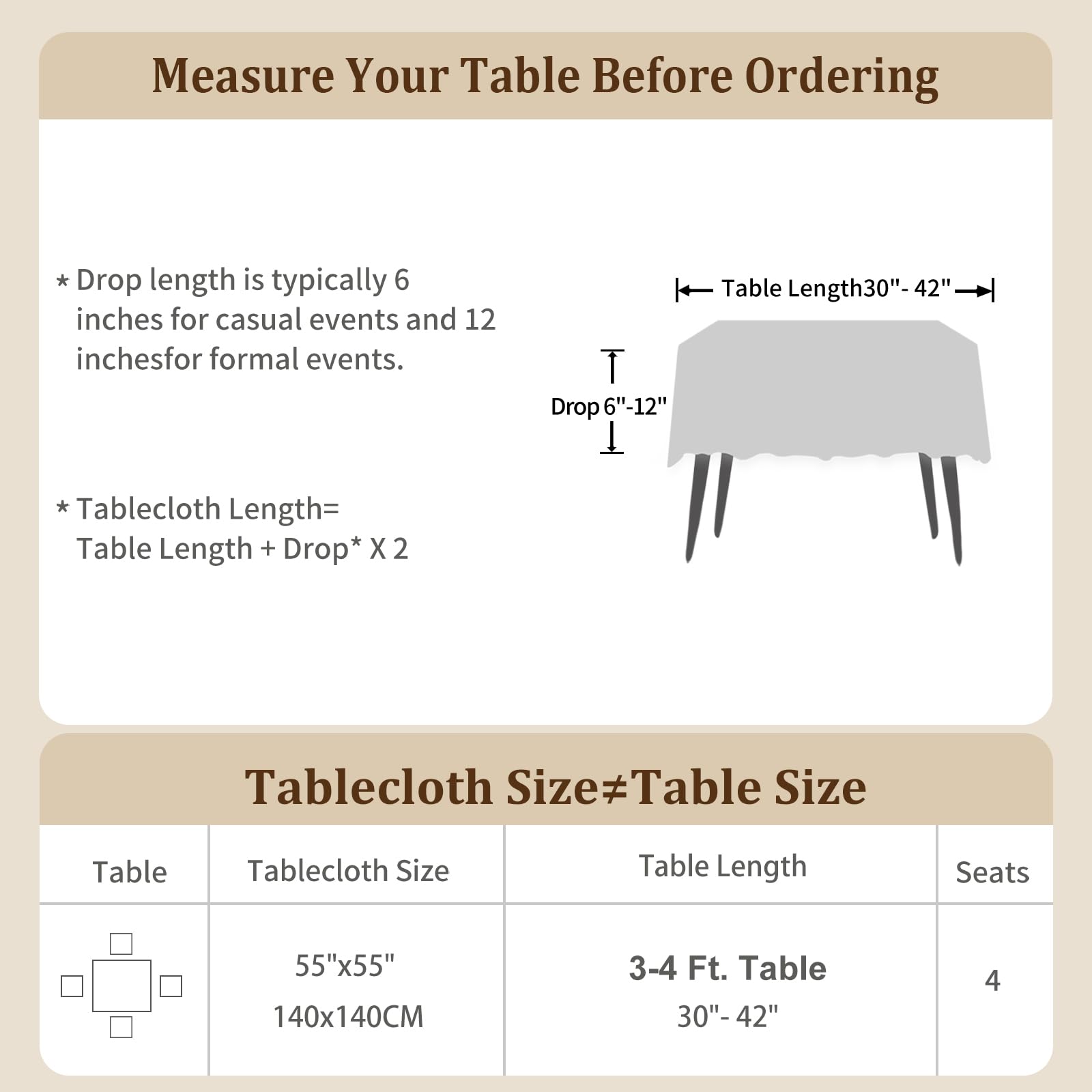Laolitou outdoor party tablecloth ready for spills and easy cleanup