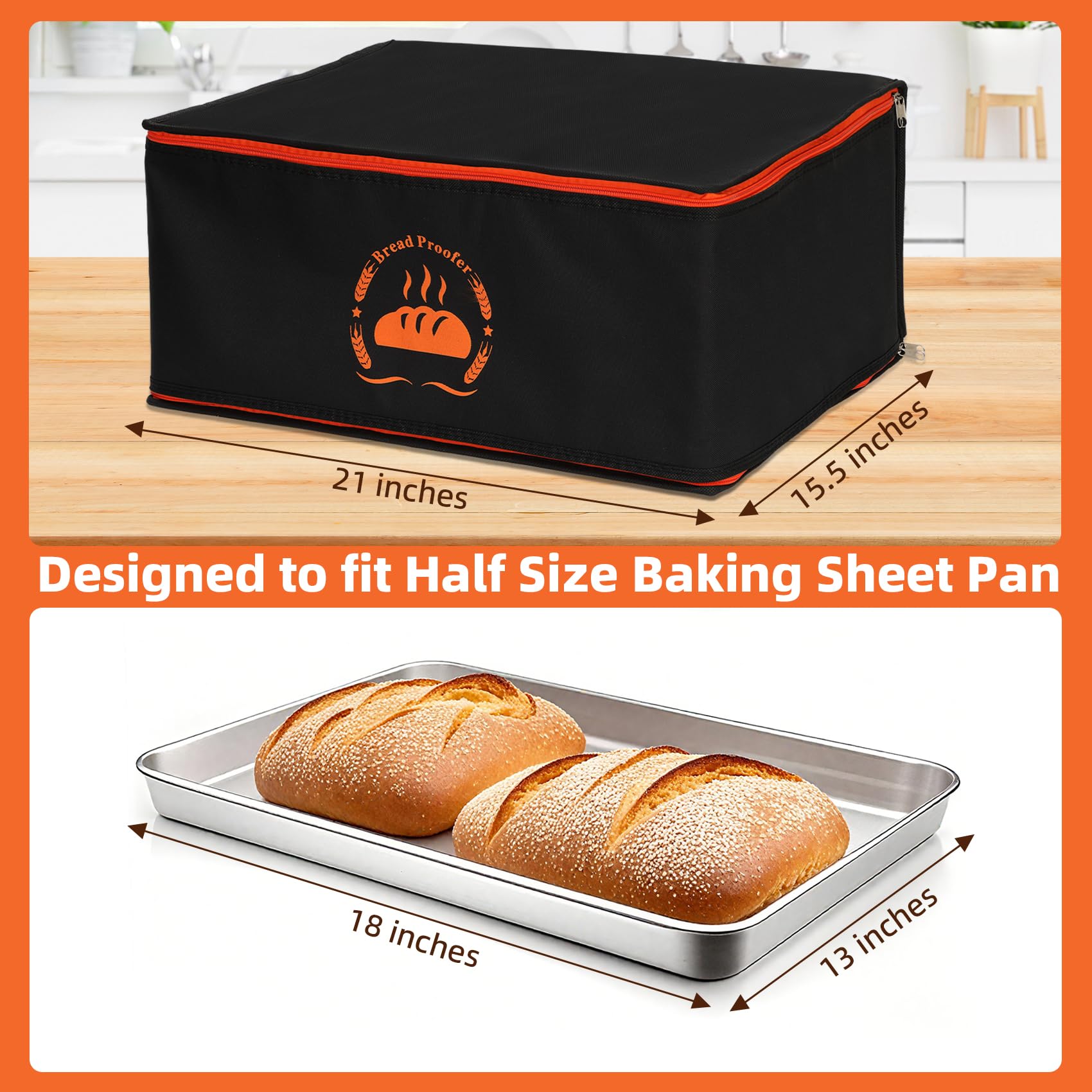 Lapert sourdough warming mat inside demonstrates stable warmth for proofing