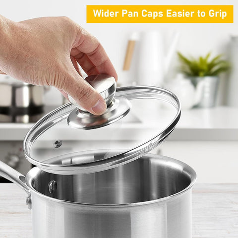 Laplad glass lid adds versatile coverage for everyday meals