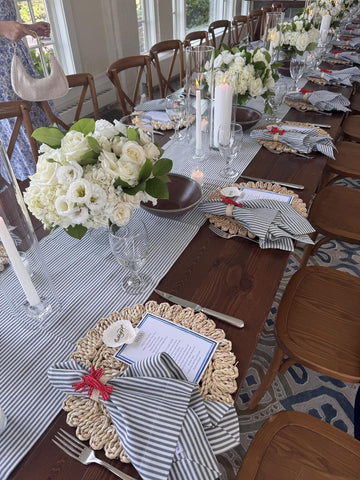 Laquedecraft easy-clean woven placemats wipe to refresh