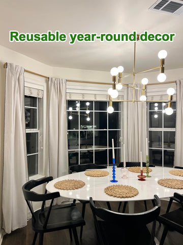 Laquedecraft easy-clean placemats wipe clean after meals