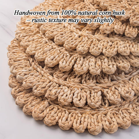 Laquedecraft eco-friendly natural fiber placemats emphasize sustainability.