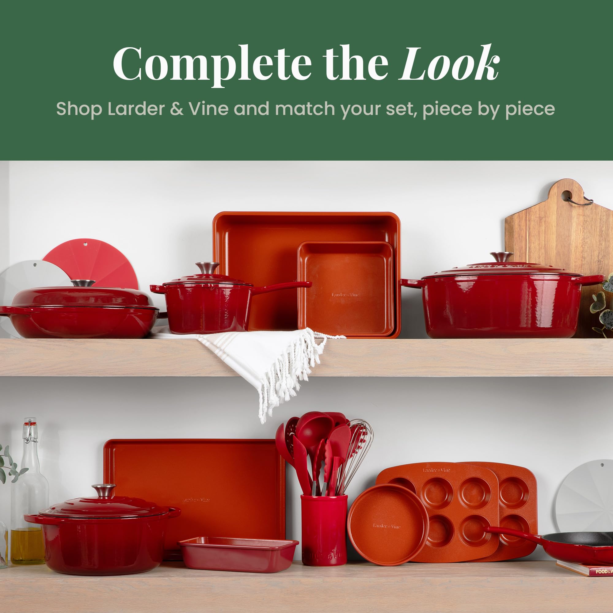 Larder & Vine ceramic holder showcasing countertop storage solution.