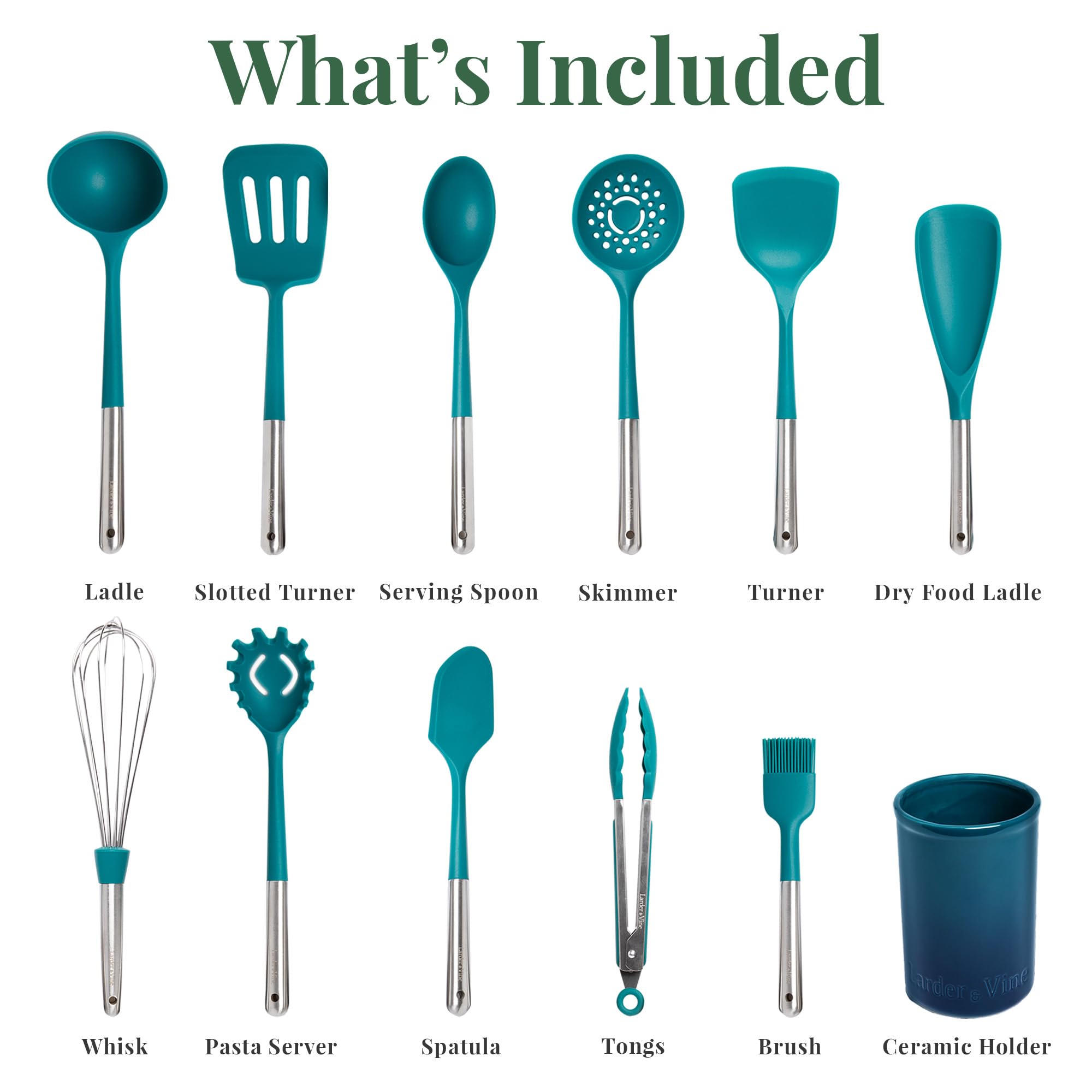 Larder & Vine serving spoon ready for precise serving