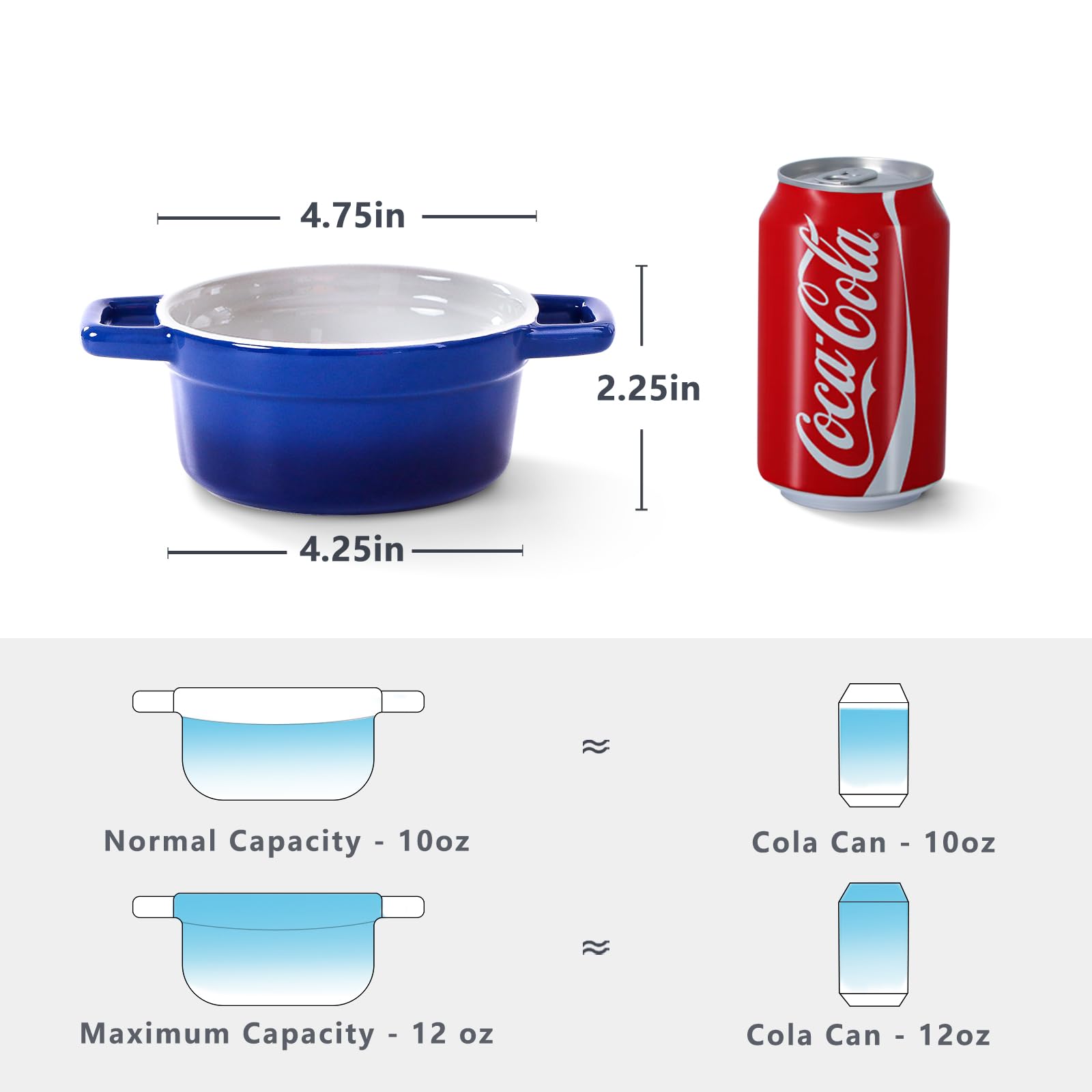 Lareina blue glaze close-up shows smooth surface ideal for oven use.
