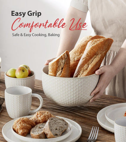 Lareina 145oz serving bowl for family-style bowls and guests