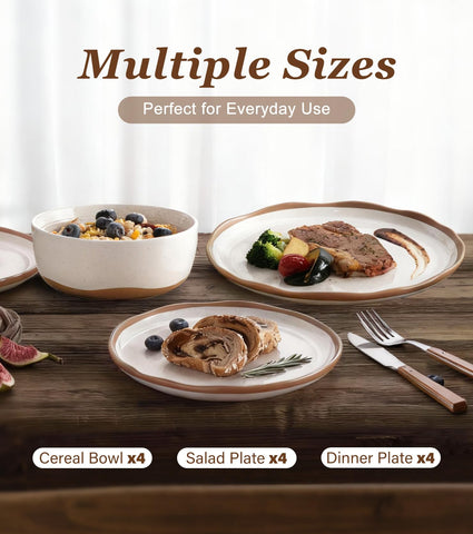 Lareina plates displaying the stable angle stack, reducing slips in cabinets.