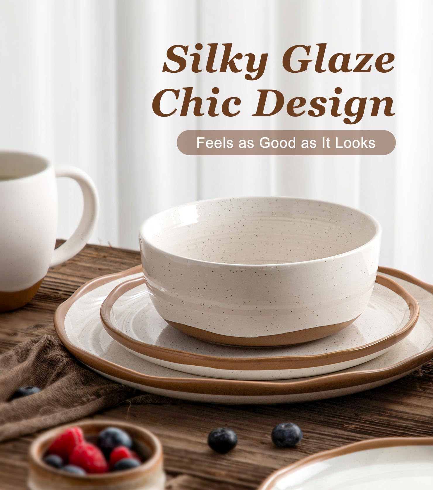 Lareina salad plates paired with vibrant greens; versatile daily use and easy stacking.