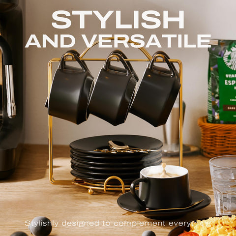 Lareina 7oz espresso cups suited for longer, balanced pours.