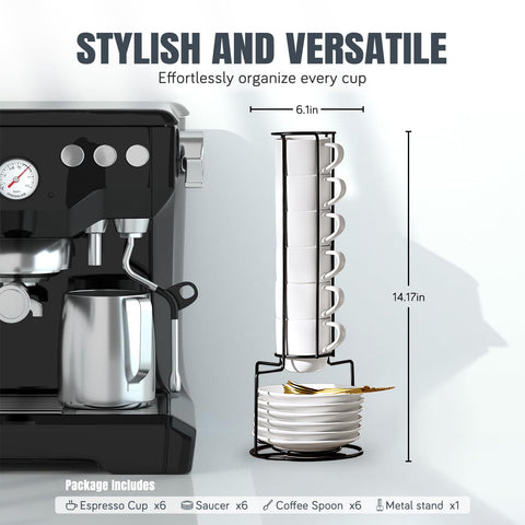 Lareina stackable stand keeps cups organized and easy to move