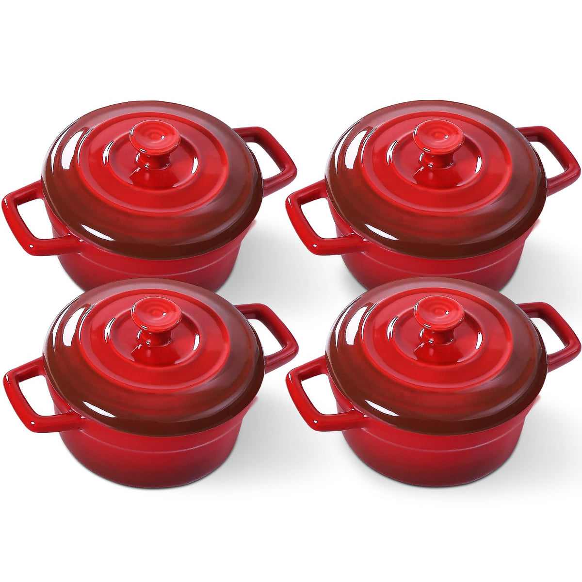 Lareina mini cocotte 12oz with lid for portion-perfect solo meals.