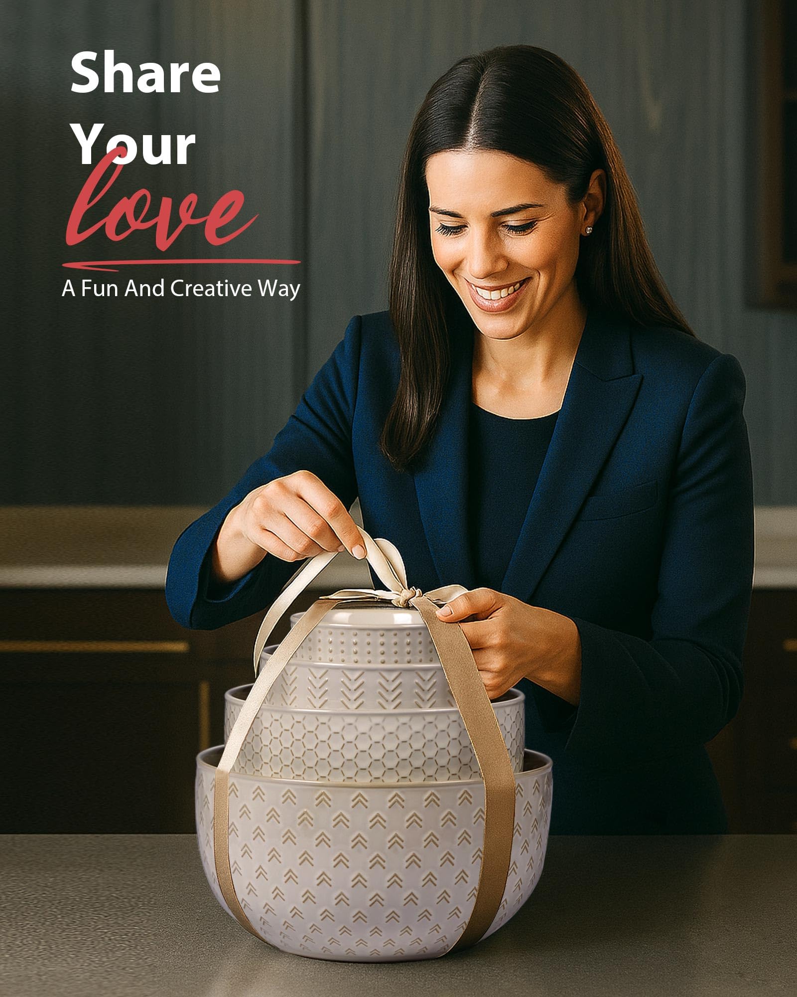 Lareina oven, microwave, and top rack dishwasher safe convenience at home