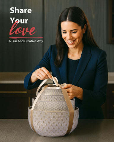 Lareina oven, microwave, and top rack dishwasher safe convenience at home