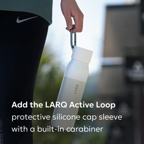 LARQ PureVis travel-friendly bottle fits in bags