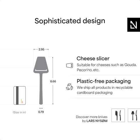 LARS NYSØM cheese slicer gift packaging with magnetic closure showcases gifting potential