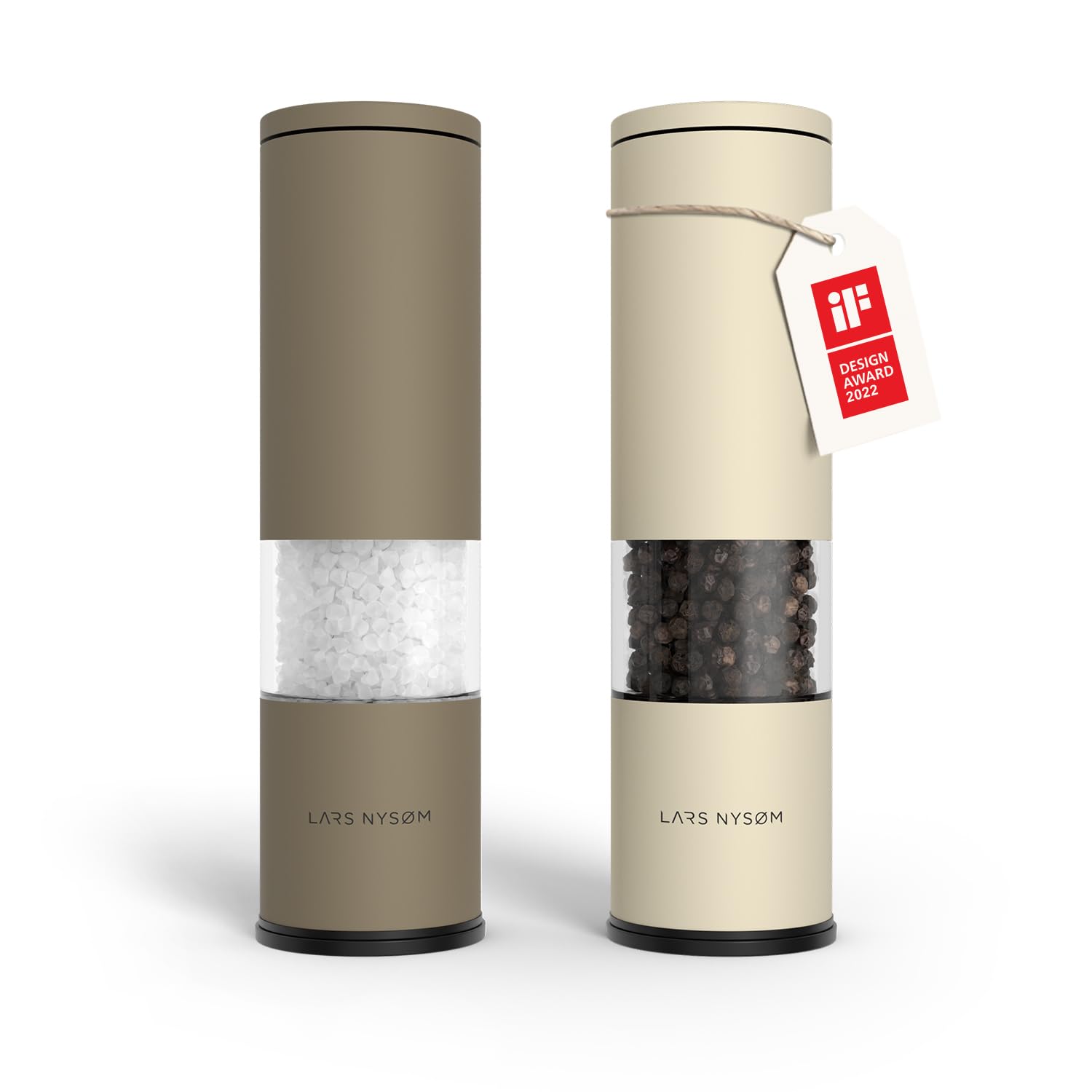 LARS NYSØM Lagom salt grinder top view for precise table use.