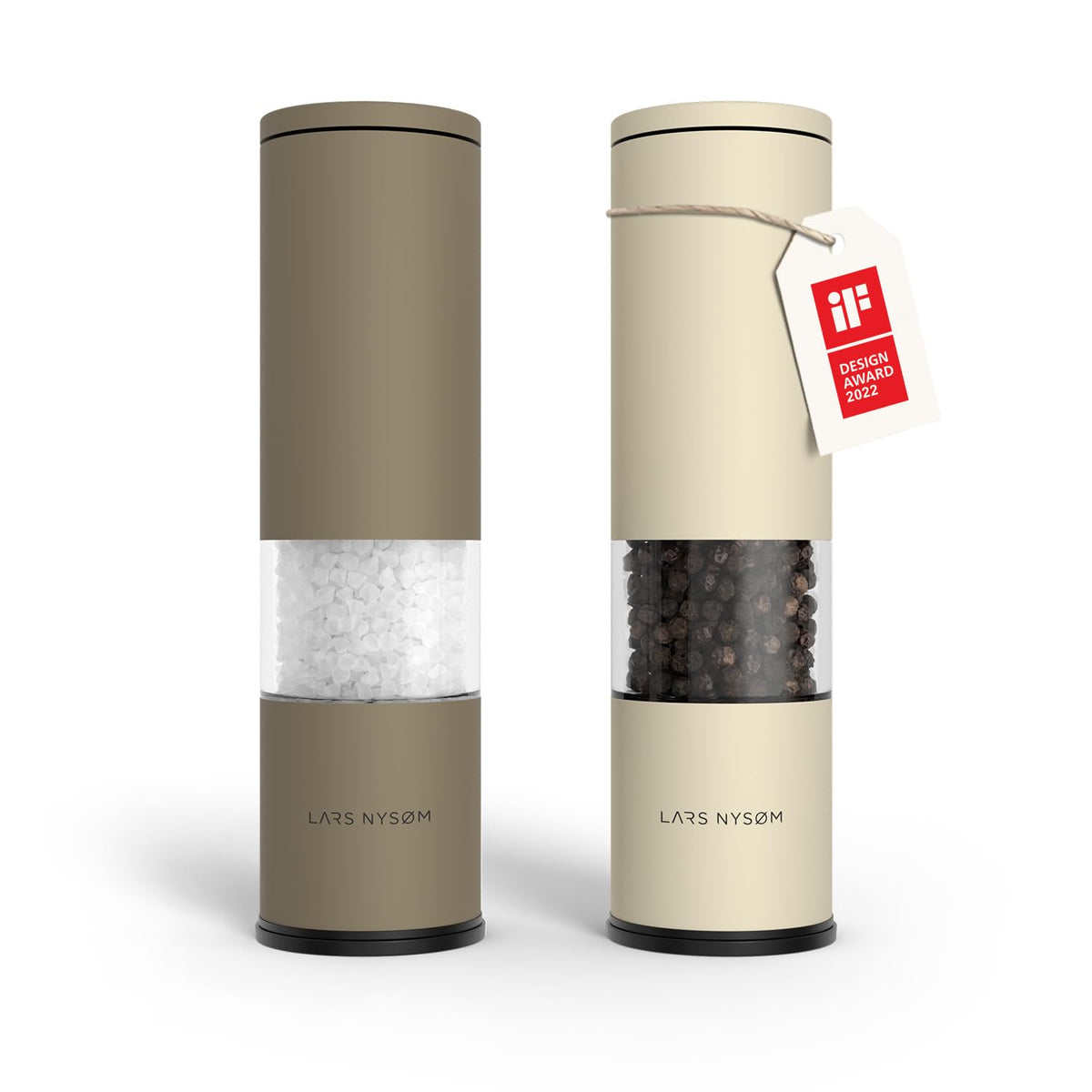 LARS NYSØM Lagom salt grinder top view for precise table use.
