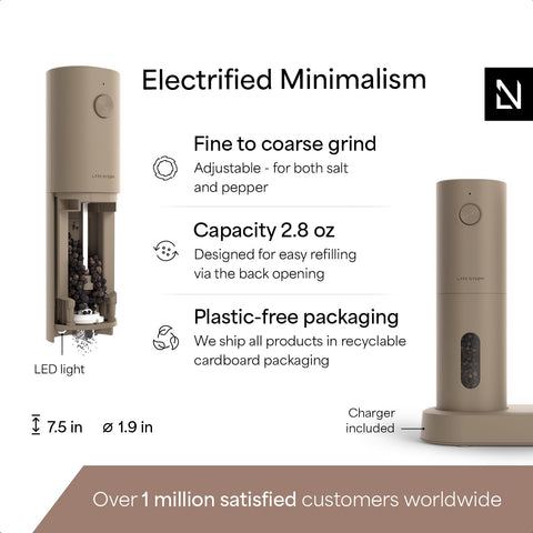 LARS NYSØM Spaending adjustable coarseness dial on the mill.