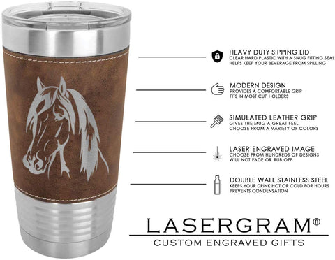 LaserGram horse-enthusiast gift ideal for outdoor and barn days