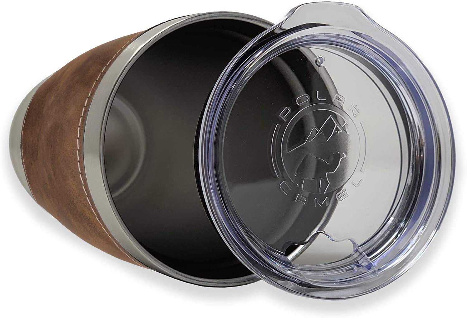 LaserGram rustic faux leather wrap adds timeless style and grip