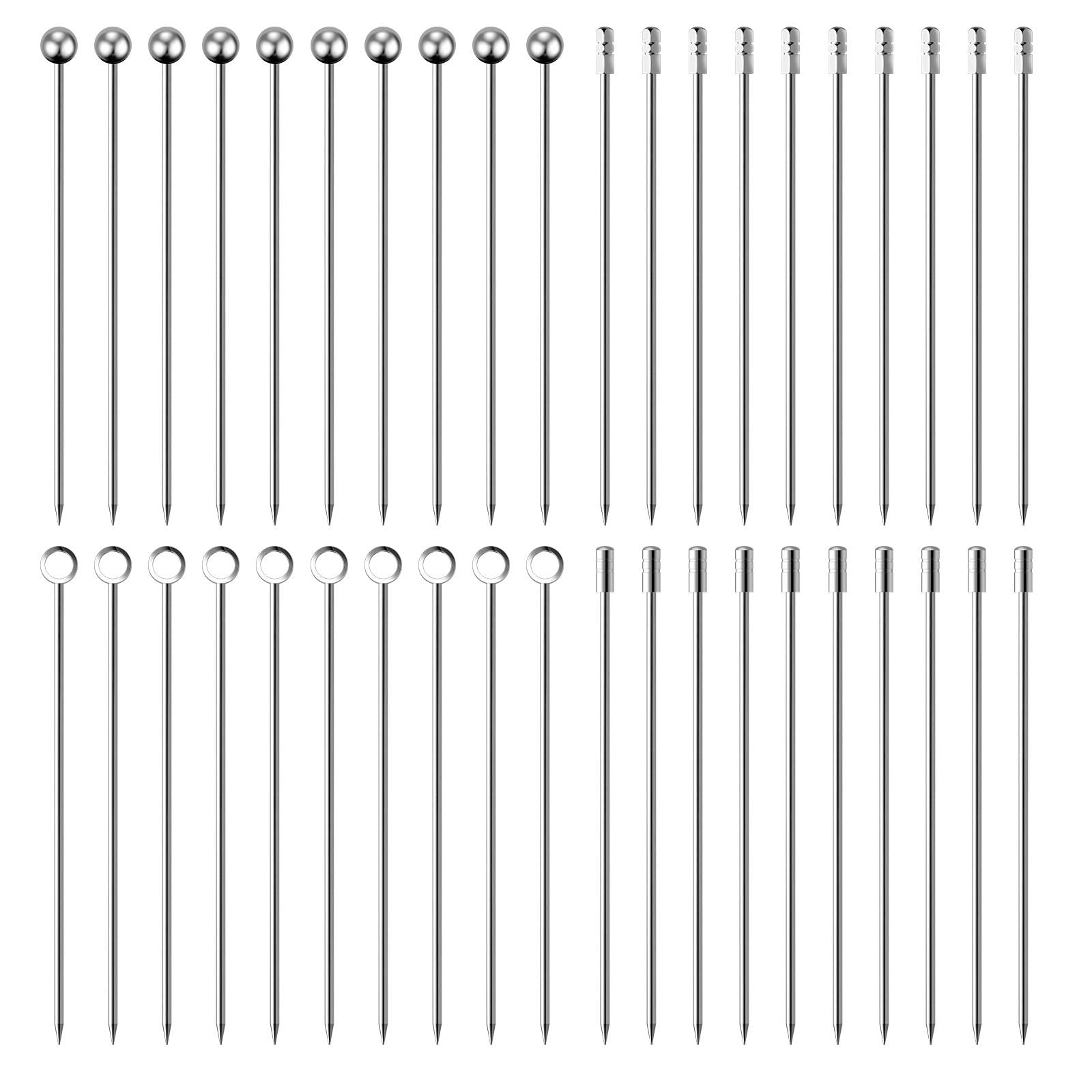 Lasiyanor 40-piece cocktail picks set ready for garnishes