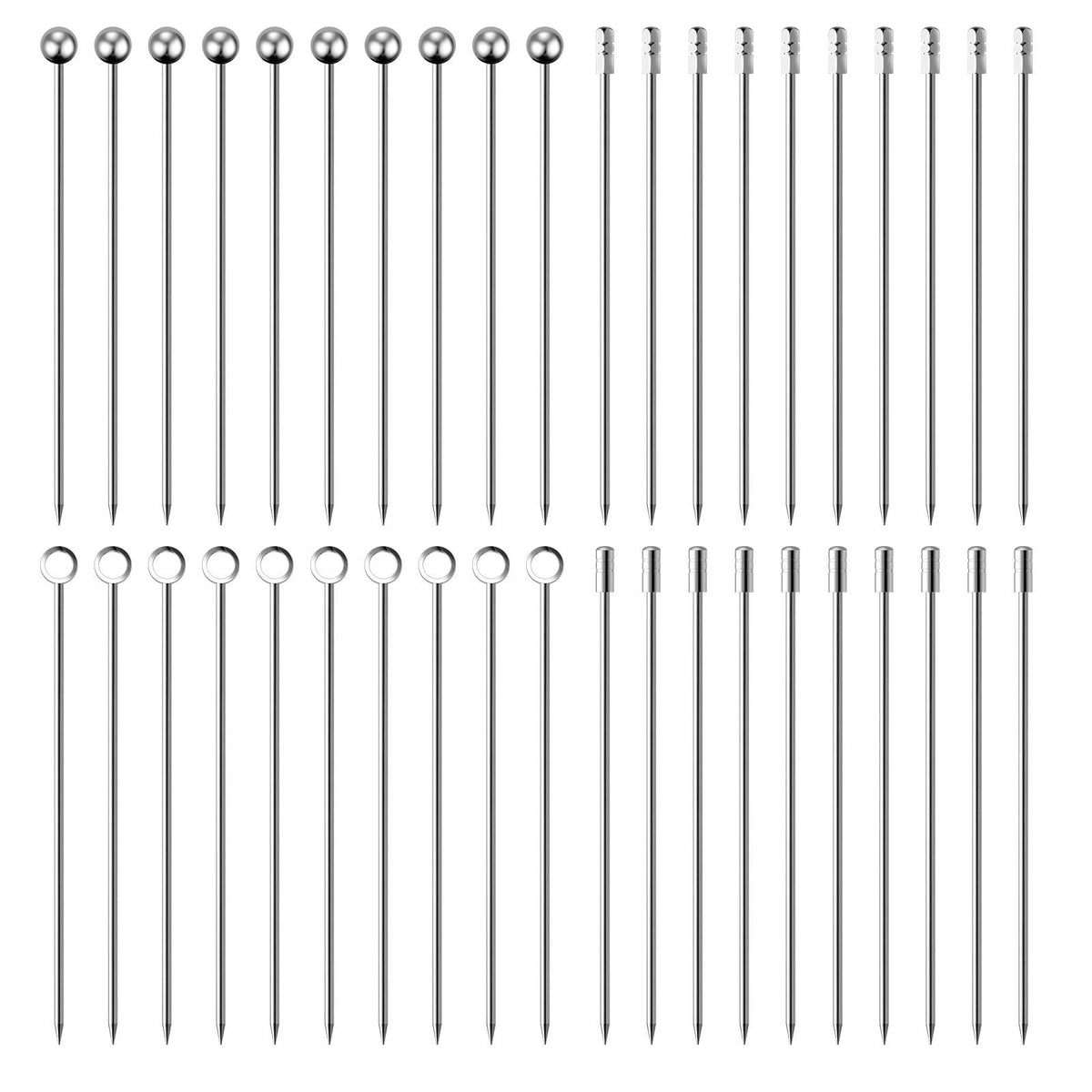 Lasiyanor 40-piece cocktail picks set ready for garnishes
