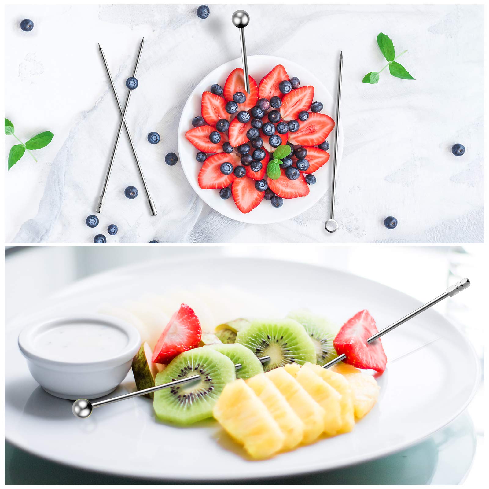 Dishwasher-safe Lasiyanor stainless steel picks for quick reuse