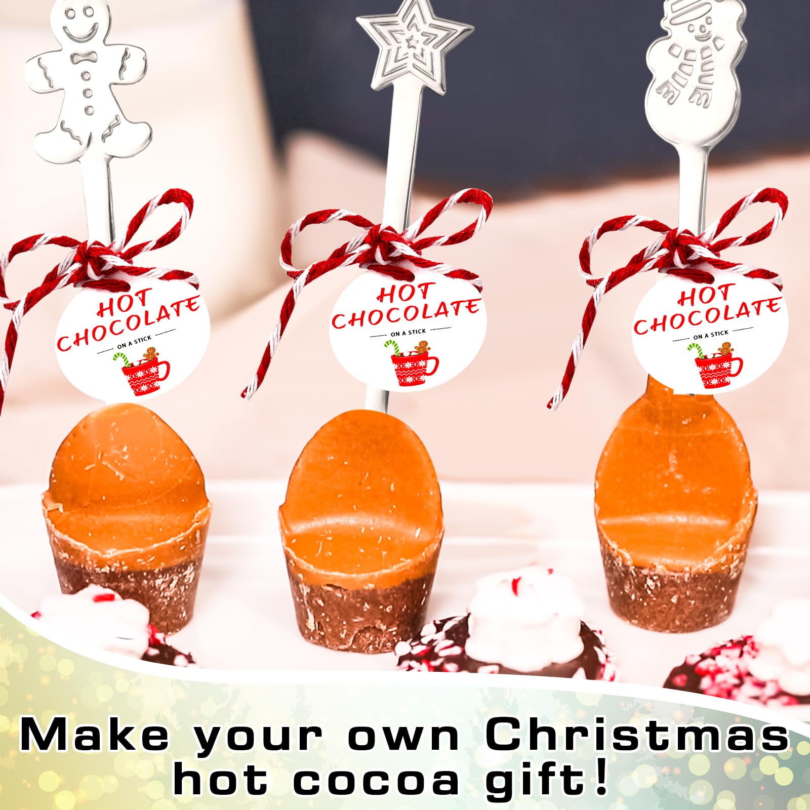 Lasnten Christmas spoons displayed in a cozy holiday setting.