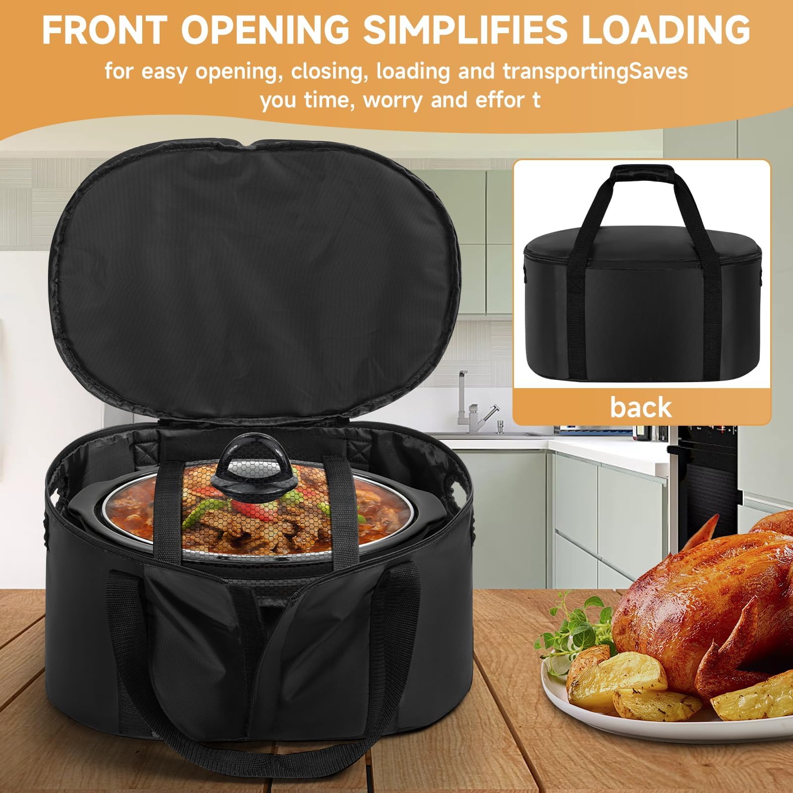 LASUK bag offers dual-side handles for flexible carrying options