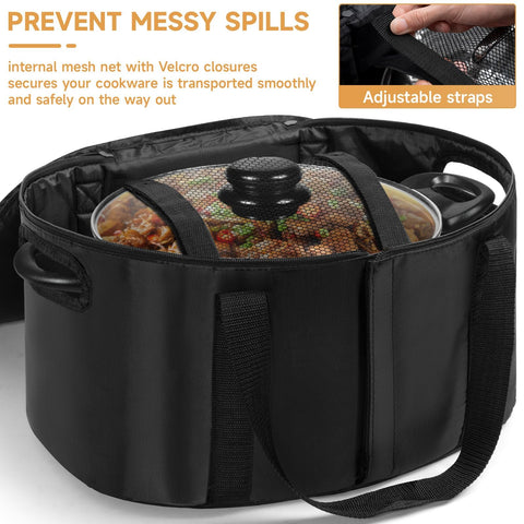 LASUK bag fits most 4-8 quart slow cookers for versatile use