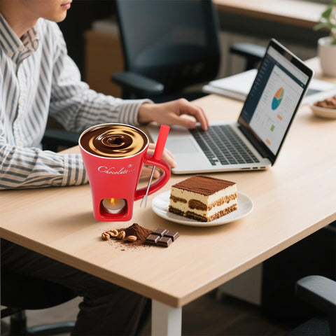 Lasuroa compact dessert warmer — easy to clean and reuse for sweet treats.