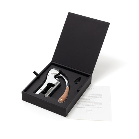 Chromed metal finish complements walnut, adding refined French craftsmanship.