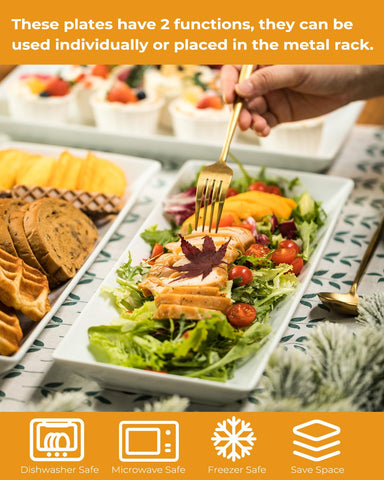 Lauchuh dessert and hors d'oeuvres display stand in aBoutique setting