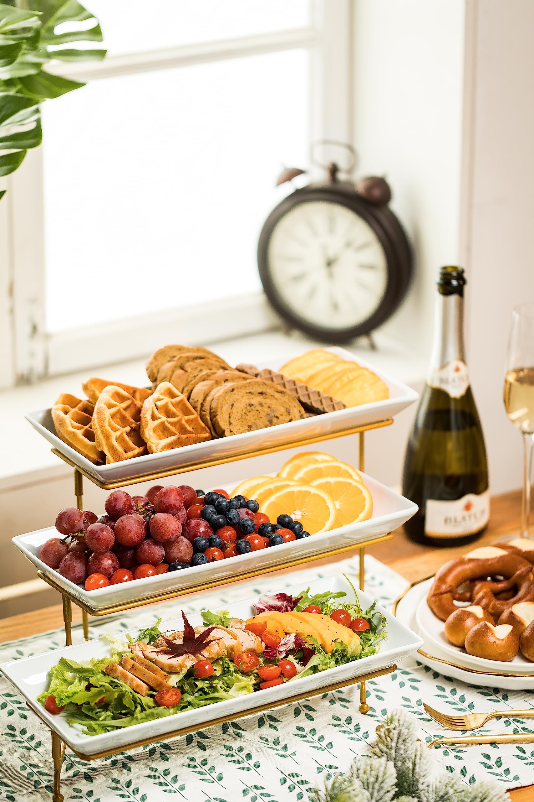 Lauchuh fruit and pastry display stand for stylish entertaining