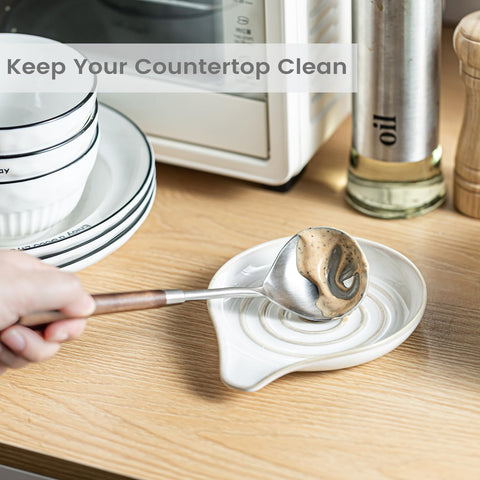 LAUCHUH compact 6.1 by 5 inch size fits near the stove without clutter