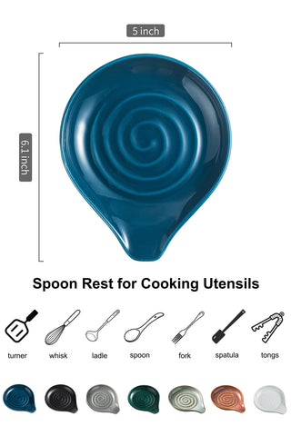 LAUCHUH spoon rest on countertop showcases farmhouse style and organization.