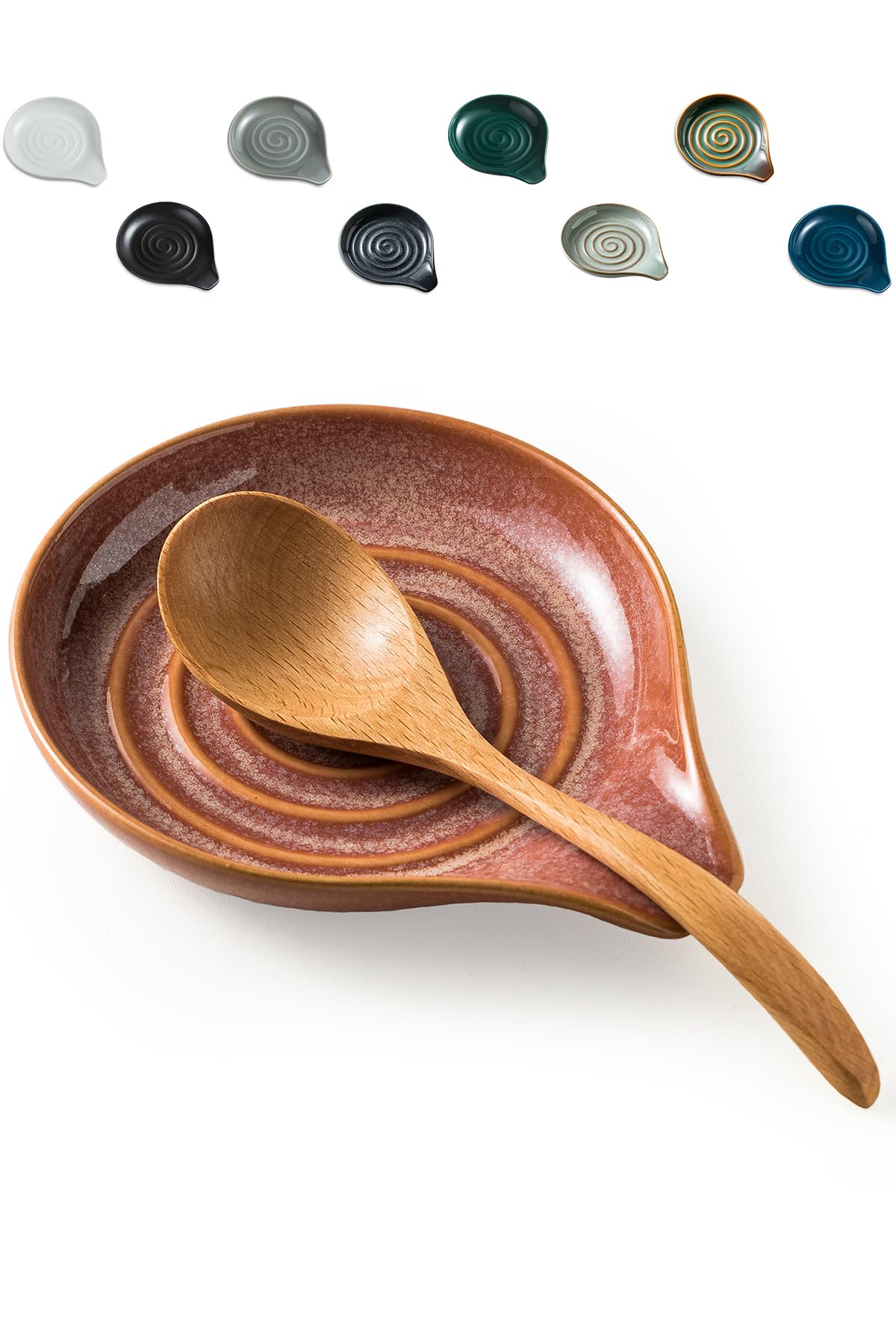 LAUCHUH spoon rest on countertop keeps utensils organized and counters clean