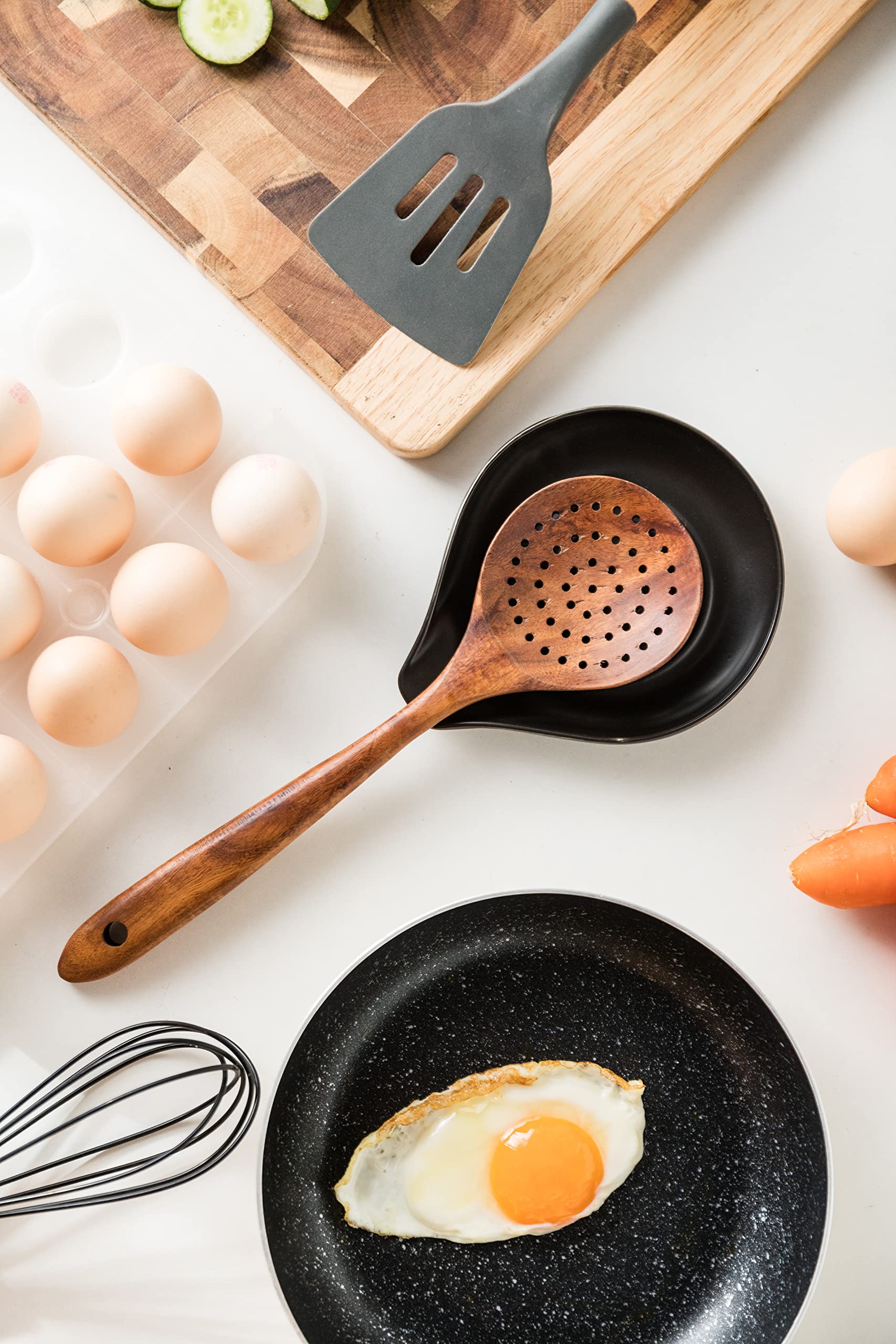 LAUCHUH spoon rest used for spoons, spatulas, tongs and more.