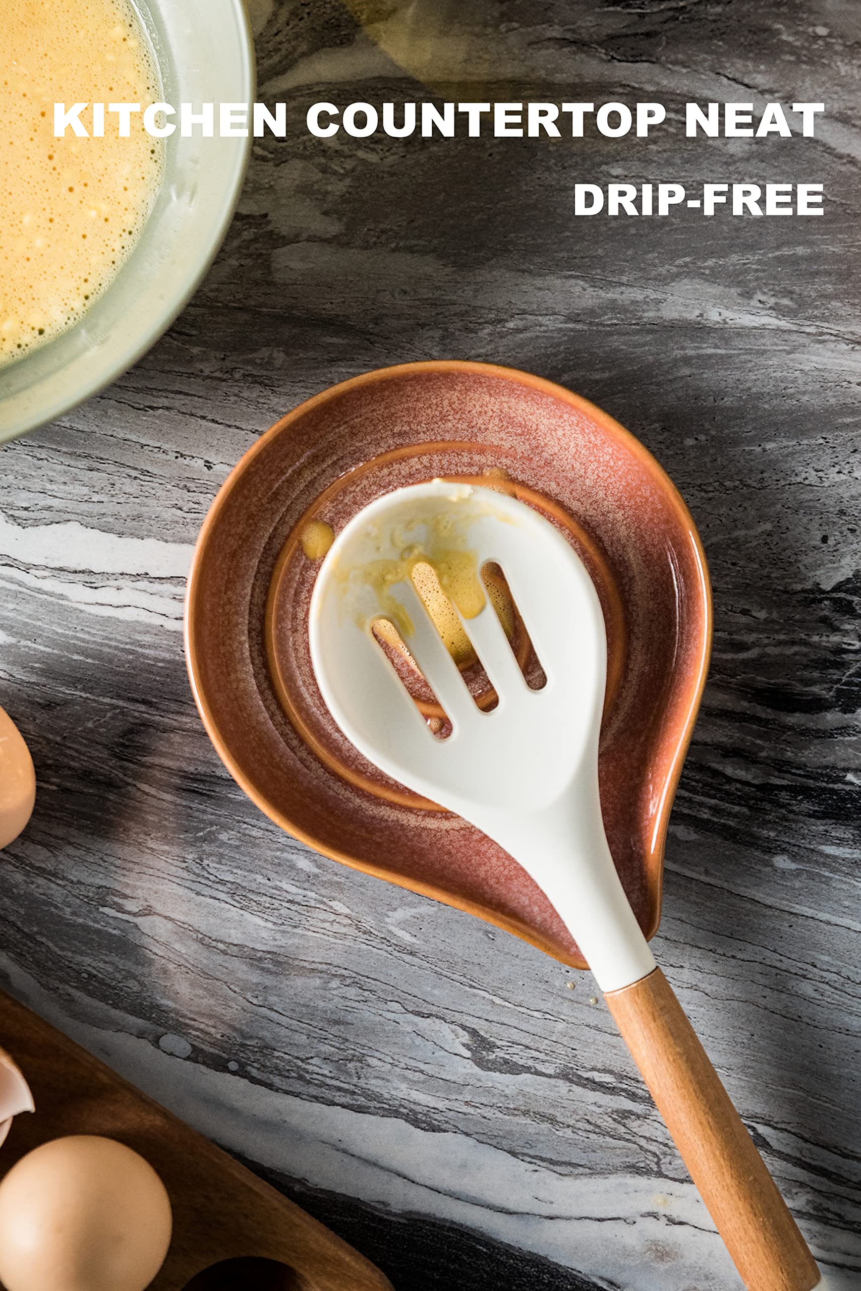 LAUCHUH porcelain red rest is dishwasher safe for easy cleanup