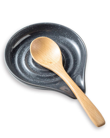LAUCHUH spoon rest on stove top with swirl design keeps utensils organized