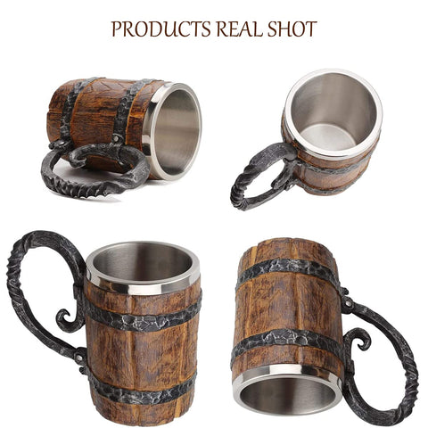LAUGOKOBE Renaissance style decor mug for bars