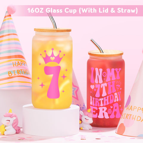 Launrada cozy birthday socks add comfort and charm to her seventh birthday.